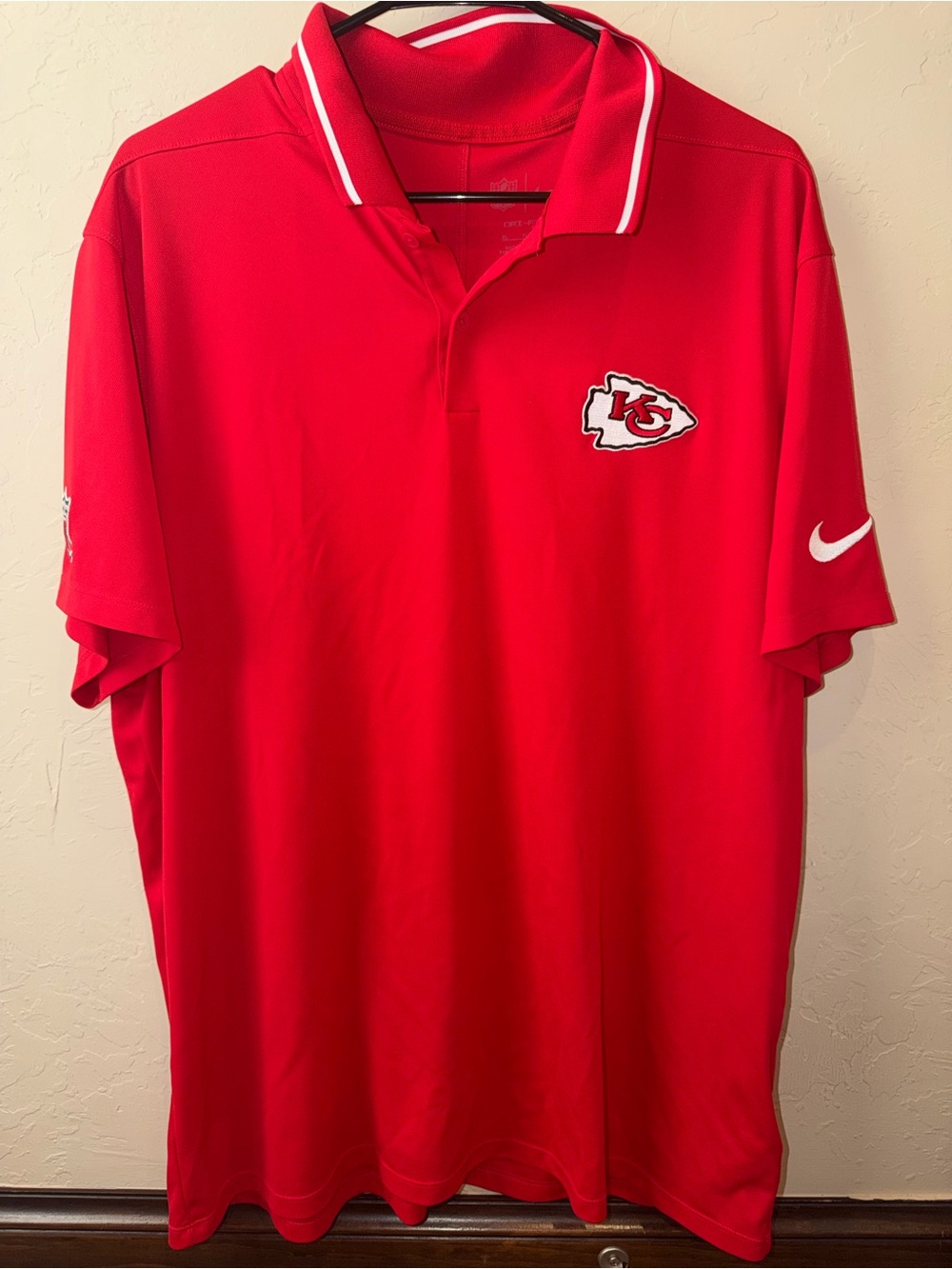 Nike Dri-FIT Kansas City Chiefs Red performance polo XL football NFL